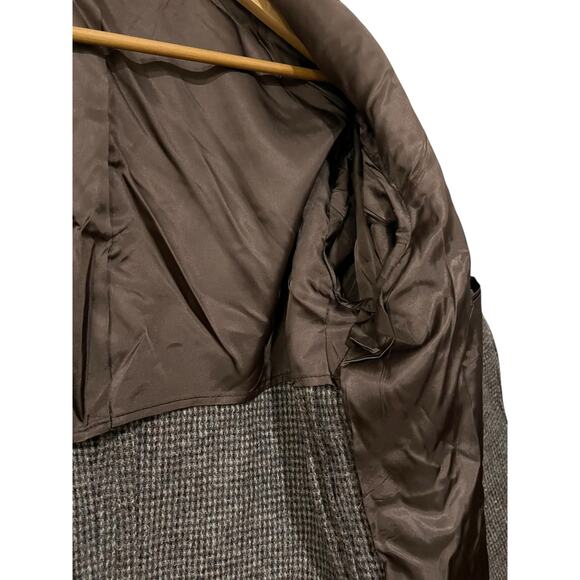 Vintage Brookford Sport Coat Men’s Jacket Wool Tweed Leather Elbow Patches - Picture 7 of 8